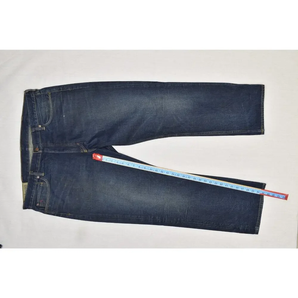Polo Ralph Lauren York Driggs Men's Jeans 40x30 Dark Wash Blue Denim Made in Mex